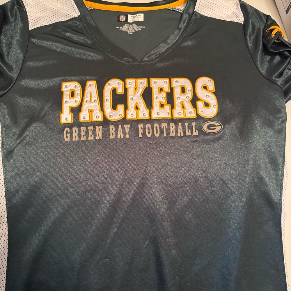 NFL Team Apparel Women's Jersey Top - Black & Gold